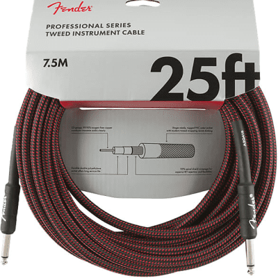 Fender Professional Series Straight / Straight TS Instrument Cable - 25'