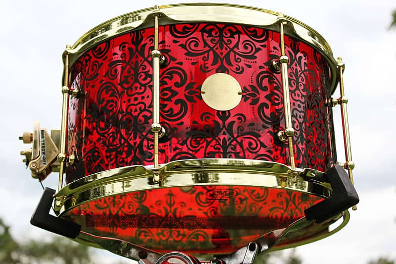 HHG Drums Custom etched acrylic 2019 You choose etching pattern and Color, And Acrylic Color image 1