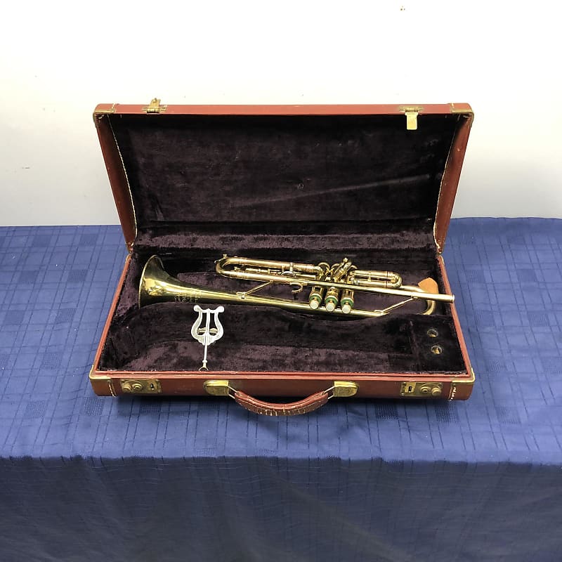 Vintage 1958 F.E. Olds Fullerton USA Mendez Bb Professional Trumpet with  Case