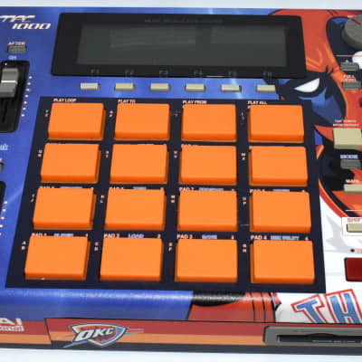 Akai MPC1000 Black w/OKC Thunder Deadpool Skin