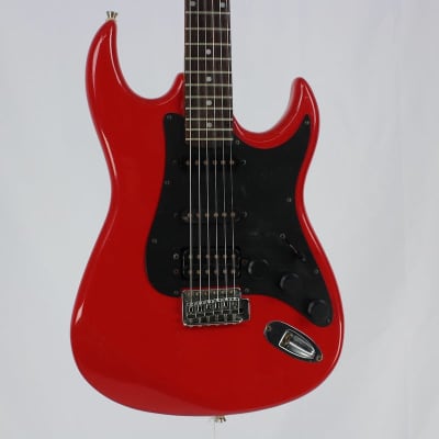 Used Samick SUPER STRAT 90S Electric Guitars Red image 2