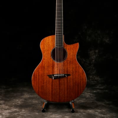 Avian Songbird 2A Natural All-solid Handcrafted African Mahogany Acoustic Guitar image 1