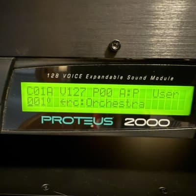 E-MU Systems Proteus 2000 Rackmount 128-Voice Sampler Module 1999 - Black