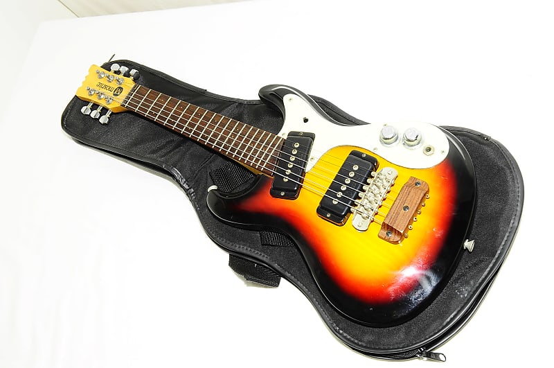 Mosrite Mini Travel Guitar Sunburst Electric Guitar Ref.No 2199 | Reverb