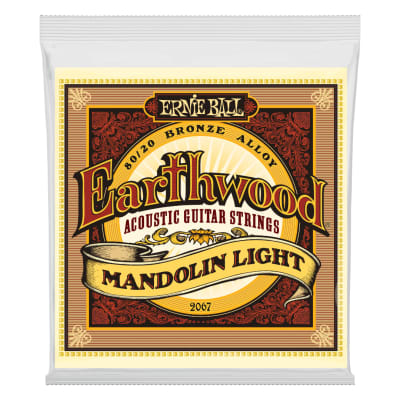 Ernie Ball Earthwood #2065 Mandolin Light 80/20 Bronze Loop End Set .009 - .034