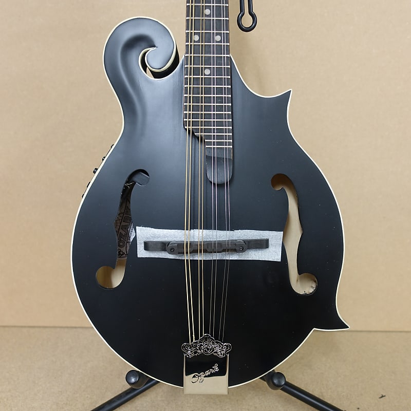 Ozark Mandolin F Model Electric Black Reverb UK