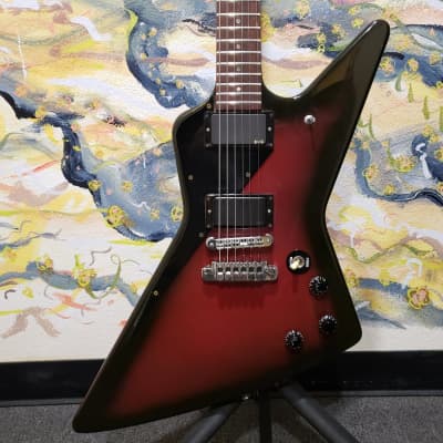 1984 Gibson Explorer Electric Guitar Night Violet Finish EMG Pickups w/ Brown Gibson Hard Case (Used) "Made In USA" image 2