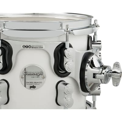 PDP Concept Maple 7pc Drum Set Pearlescent White image 6