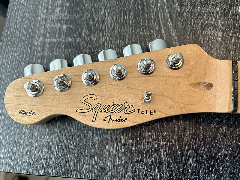 Squier  Telecaster  - Maple Left Hand Neck with tuners & Neck plate image 1