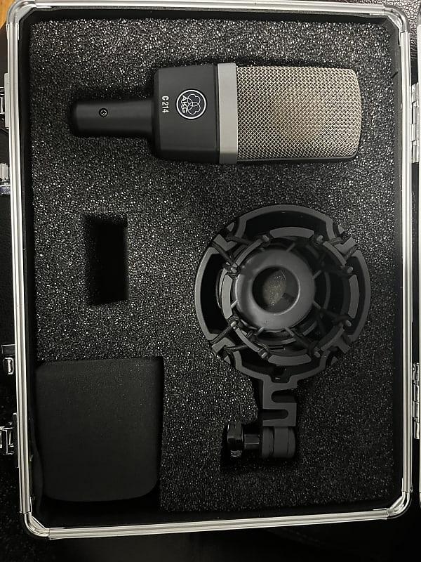 AKG C214 Large Diaphragm Cardioid Condenser Microphone 2010s Reverb