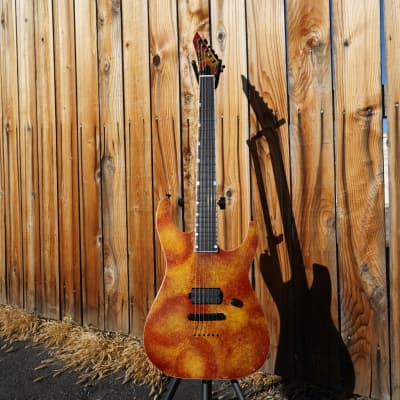 ESP USA M-I NTB TOM - Solar Flare 6-String Electric Guitar w/ Tolex Case (2023) image 2
