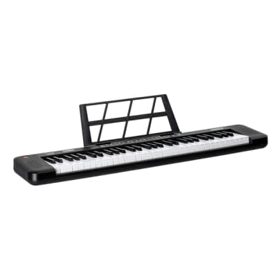 Glarry GEP-109 61 Key Lighted Keyboard with Piano Stand, Piano Bench, Built In Speakers, Headphone, Microphone image 8