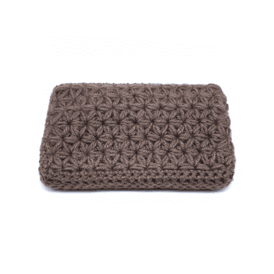 Jasmine stitch crochet dust cover for Korg Volca series modules - Taupe image 2