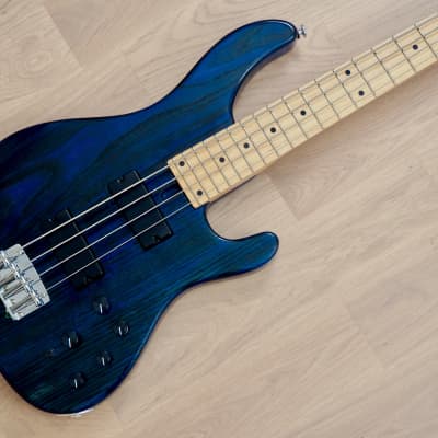 Bacchus Craft Series TF4-STD ASH Electric Bass Trans Blue, Aguilar