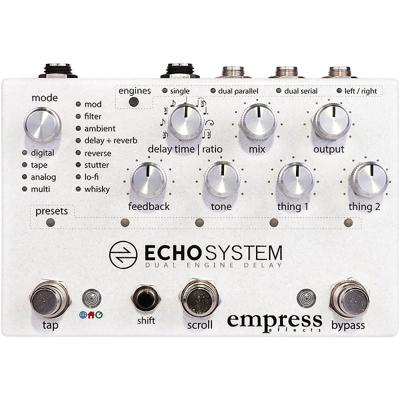 Empress Effects Echosystem Dual Engine Digital Delay Reverb Guitar Effects Pedal image 1