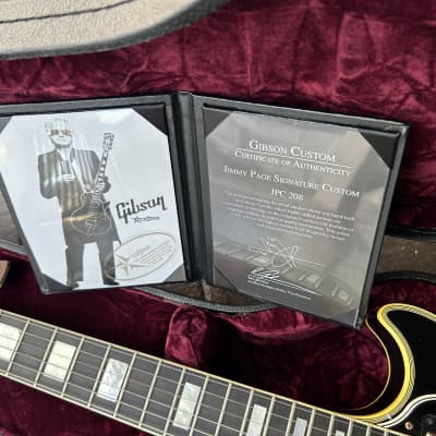Gibson Custom Shop Jimmy Page Signature Les Paul Custom with Bigsby 2008 - VOS Ebony image 2