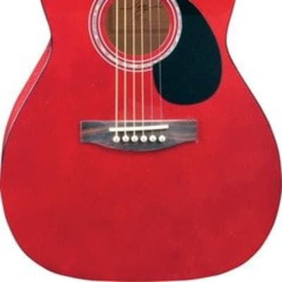 Jay Turser USA Guitar  3/4 Size Acoustic Trans Red JJ43-TR-A-U image 1