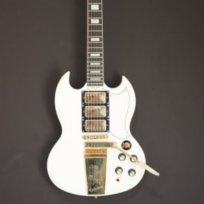 Epiphone G-400 Custom '62 Les Paul Custom w/Maestro White