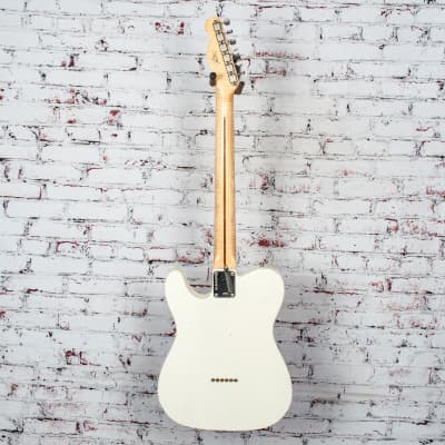 Fender 2017 Custom Shop Black Anodized Journeyman Relic Telecaster Electric Guitar, Aged Opaque White Blonde w/ Glaser B-Bender & Original Case x7975 (USED) image 9