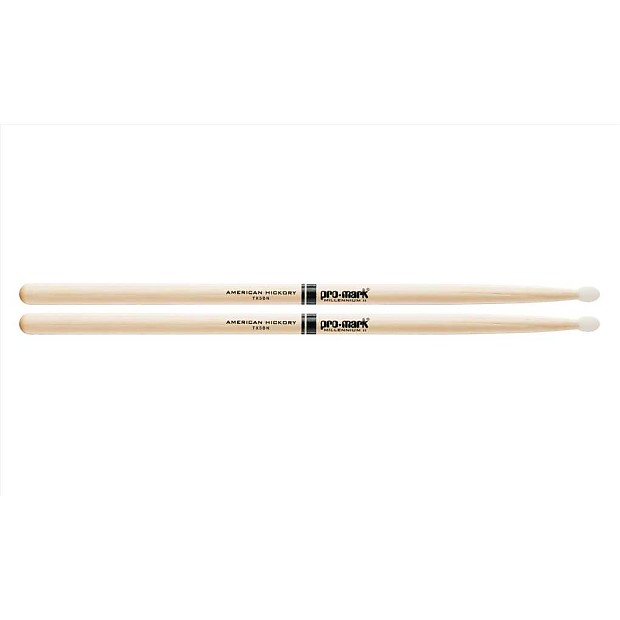 Pro-Mark TX5BN Hickory 5B Nylon Tip Drum Sticks (Pair) image 2