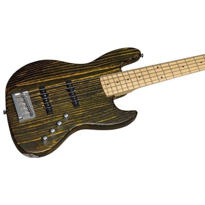 Michael Kelly Element 5OP 5-String Bass Guitar (Trans Yellow) (LDWS) image 10
