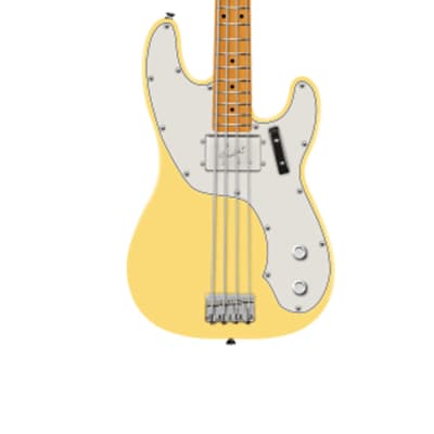 Fender Vintera II 70s Telecaster Bass - Vintage White w/ Maple FB image 3