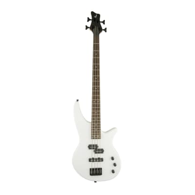 Jackson JS Series Spectra Bass JS2 4-String Electric Guitar (Snow White) Bundle with Jackson Hard-Shell Gig Bag and Strings (3 Items) image 2