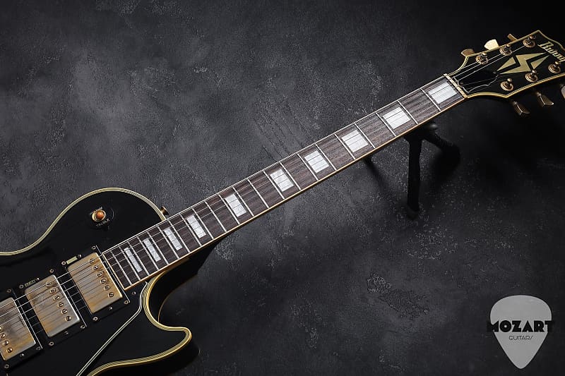 Burny RLC-75 Les Paul 3 PU 90's - Ebony | Reverb