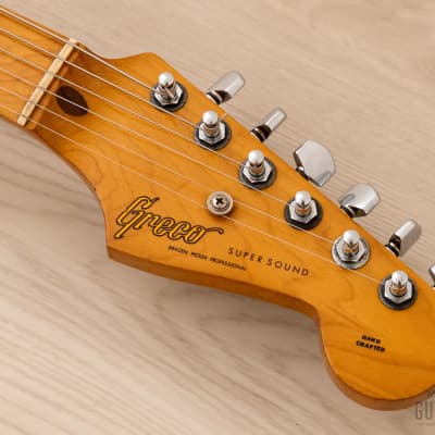 1977 Greco Super Sound SE1000 S-Style Vintage Guitar w/ Lacquer Finish, Maxon Pickups, Case & Tags image 4