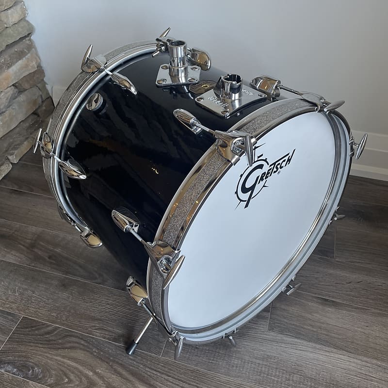 Gretsch 18x14 bop bass drum model 4244 1972 SSB Black Reverb