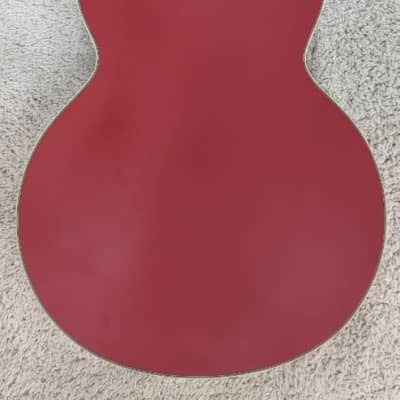 D'Angelico Deluxe DC Matte Cherry Limited Hollowbody Electric Guitar w/Case image 2
