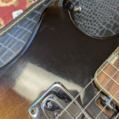 Misc Solidbody Electric Guitar Sunburst (Kawai) 1960s Japan #NA w/Chip Case image 6