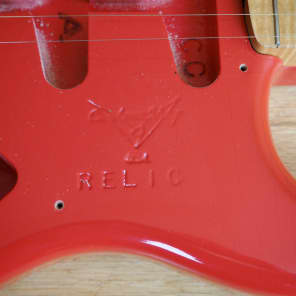 2000 Fender Stratocaster Custom Shop 1956 Closet Classic Relic Guitar Fiesta Red w/ Original Case image 21