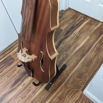 4 String 1/2 Scale  Natural Finish Electric Upright Bass image 3