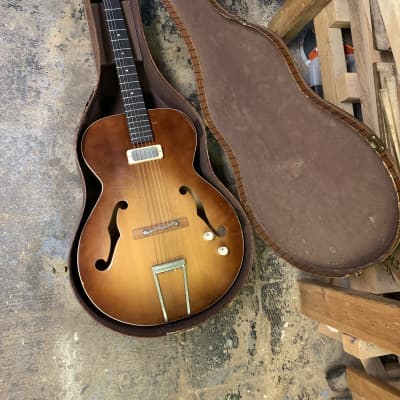 Kay Dynamic 1950s Spruce Archtop Professional Rebuild Handwound Silverfoil Beautiful And Easy Player image 19