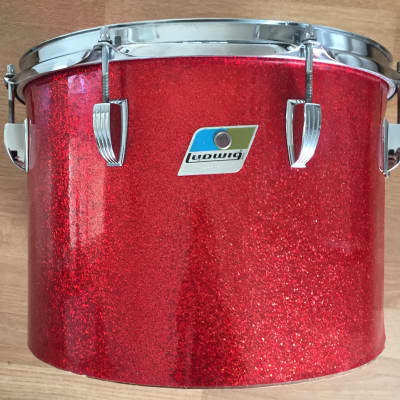 Ludwig 10x14 Red Sparkle concert tom 1976 image 1