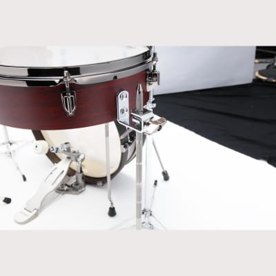 Tama Club-JAM Pancake 4pc Drum Set Burgundy Walnut Wrap image 5