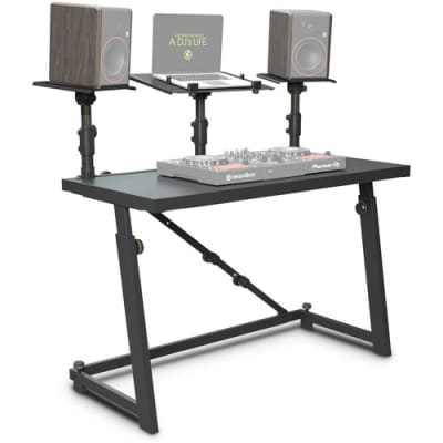 GRAVITY STANDS DJ-Desk with Flexible Loudspeaker and Laptop Tray (FDJT 01) image 7