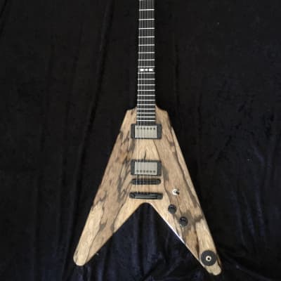 Black Diamond Super-V Custom Guitar w/case Highly Figured Korina Hand crafted image 3