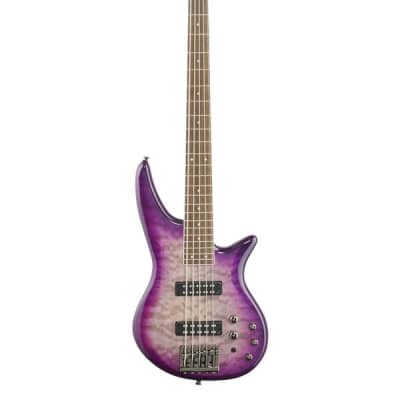 JS Series Spectra Bass JS3QV 5-String Guitar Laurel Neck Purple Phaze image 2