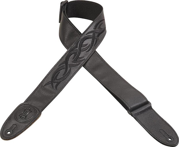 Levy's MSS7GPE-006 Garment Leather 2" Guitar Strap w/ Embroidery image 1