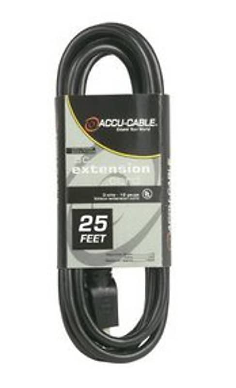 Accu-Cable EC123-25 25' 12AWG Power Extension Cord image 1