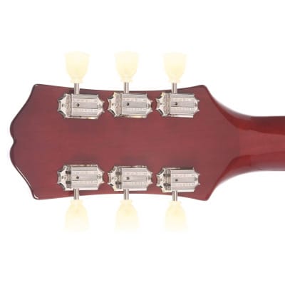 Epiphone Inspired by Gibson ES-335 Figured Semi-Hollow Guitar - Raspberry Tea Burst image 8