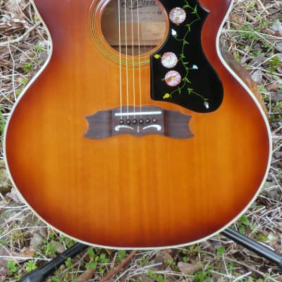 Aria WJ-35S J200 copy by Matsumoku Japan 1970's Sunburst