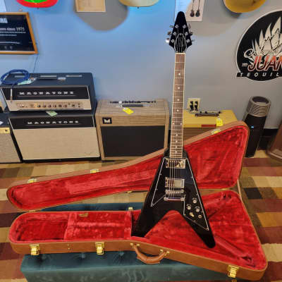 2023 Gibson USA 70's Flying V (Pre-Owned) - Black w/ Hard Case image 18
