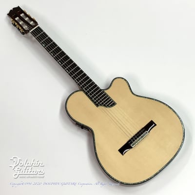 Sand Guitars Custom Sand guitar Abalone Trim Mahogany without Sound Hole -Free Shipping! image 12