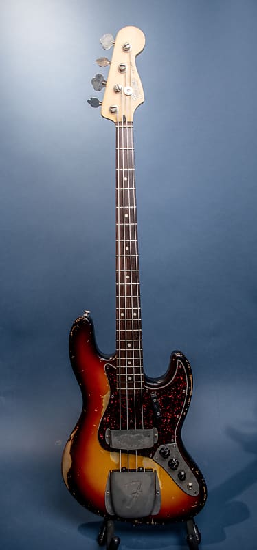 Fender Jazz Bass with Warmoth Jazz Body - Relic'd | Reverb