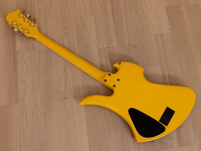 Burny Mockingbird MG-145S HY Hide X Electric Guitar Yellow Heart w