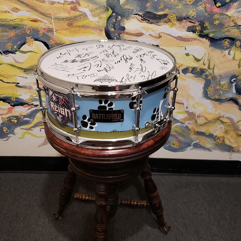 Battlefield Drum Co 13 in Snare Drum Ontario Reign USED Reverb