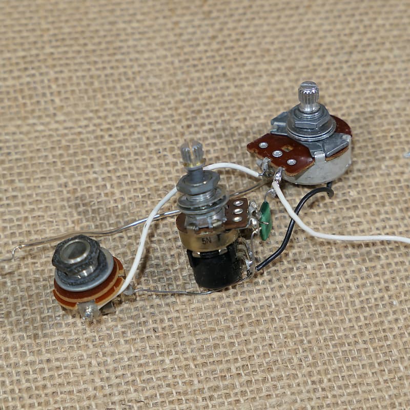 Volume Pot + Tone Pushpush + Jack, Genuine 1985 Ibanez RG140 Reverb